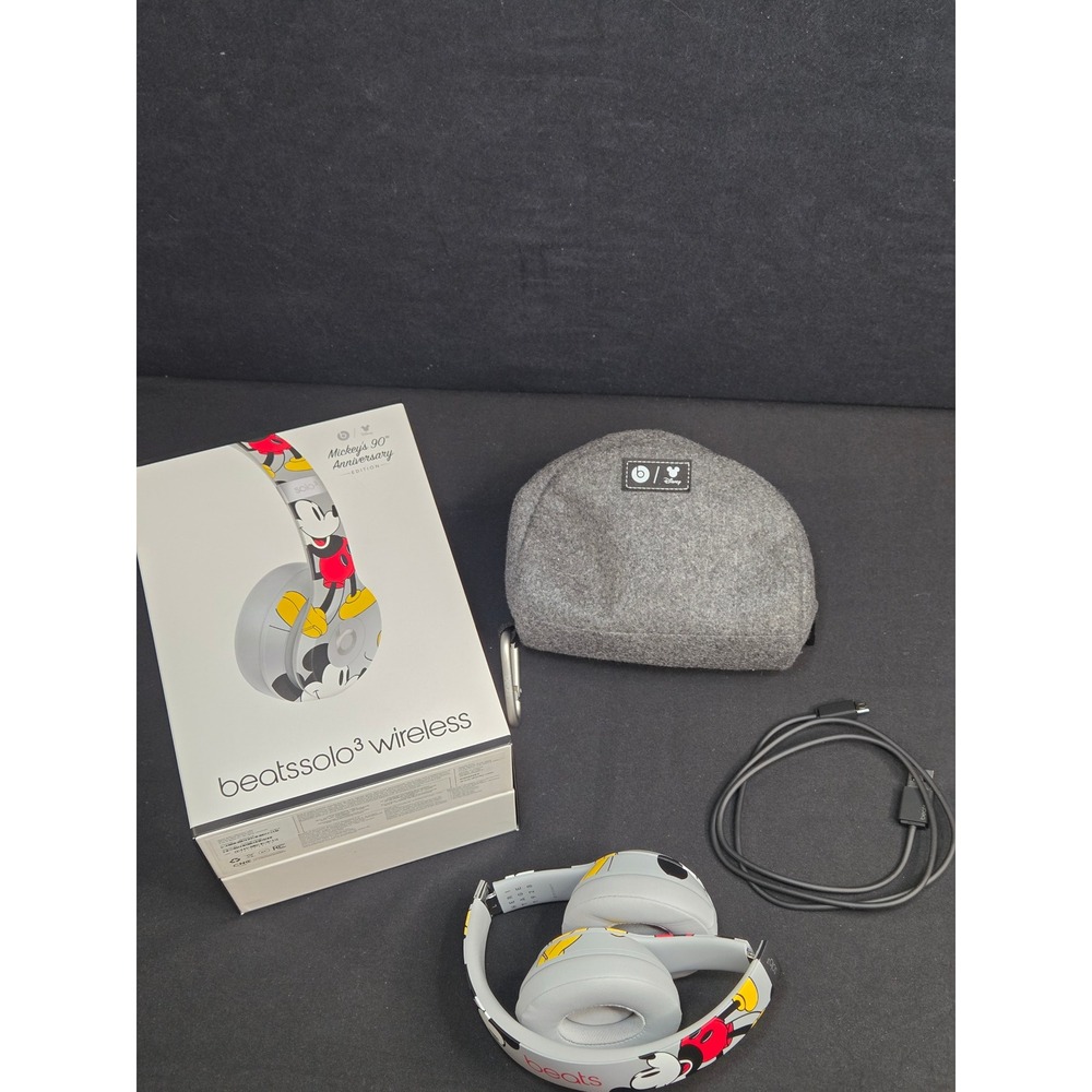Beats Solo3 Wireless Mickey Mouse 90th Anniversary Edition Grey MU8X2LL/A